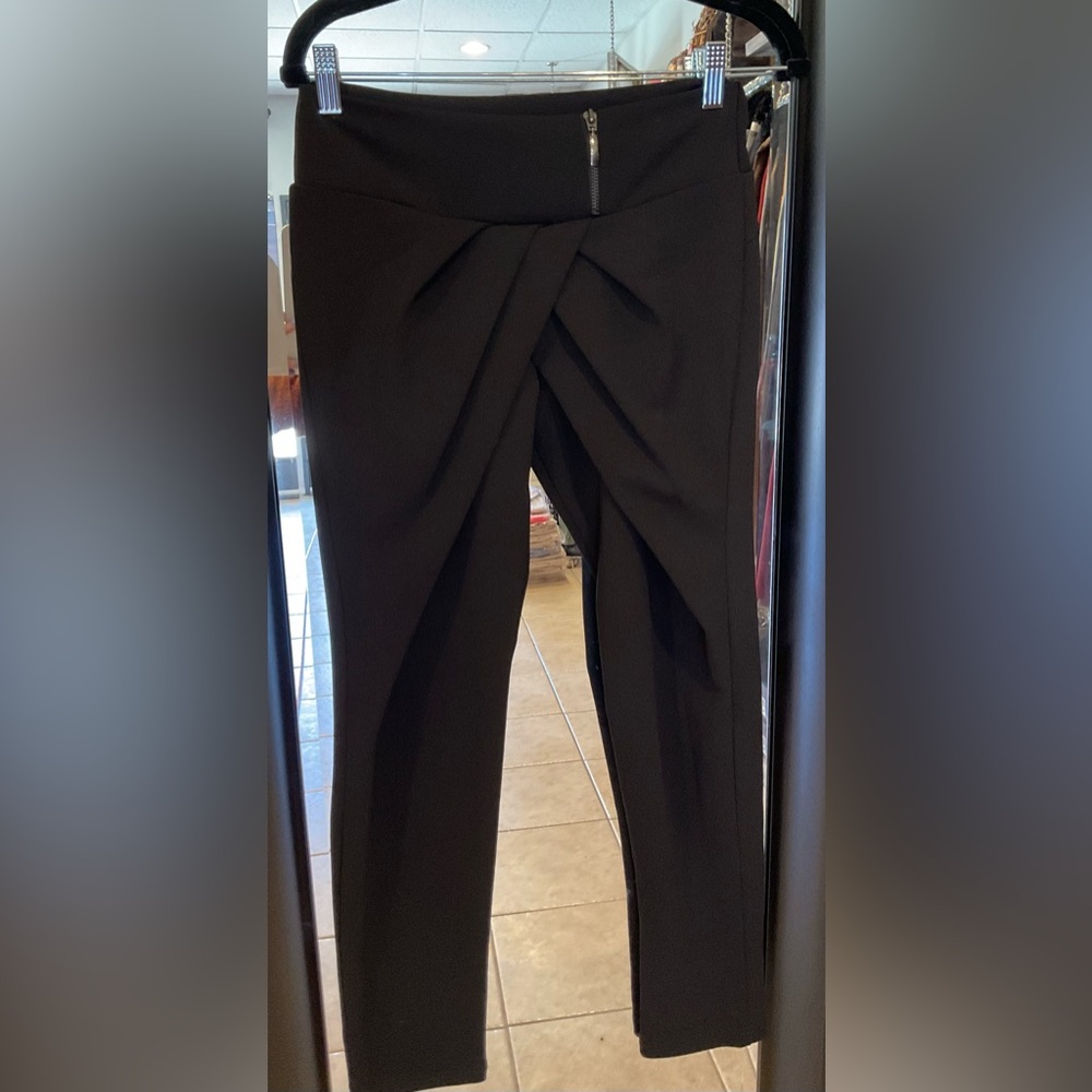 Italian Drape Black Women's Pants
